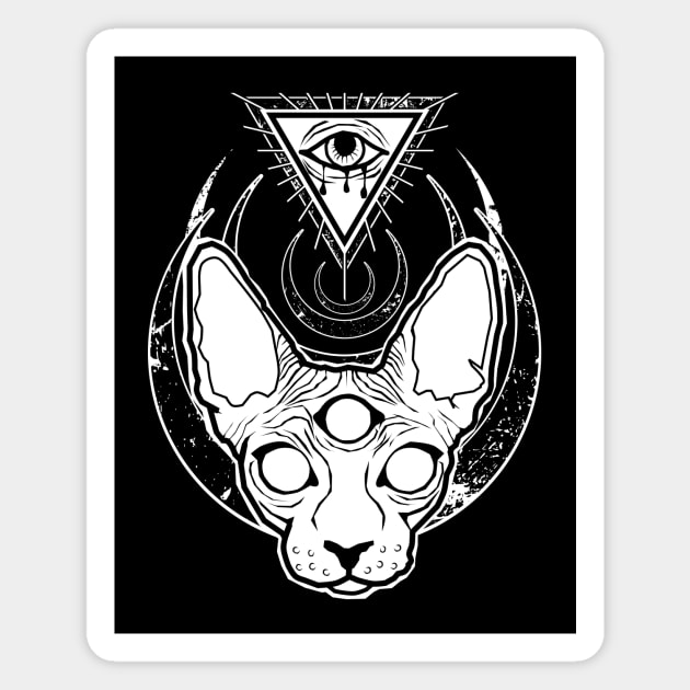 All seeing Sphynx Magnet by Von Kowen